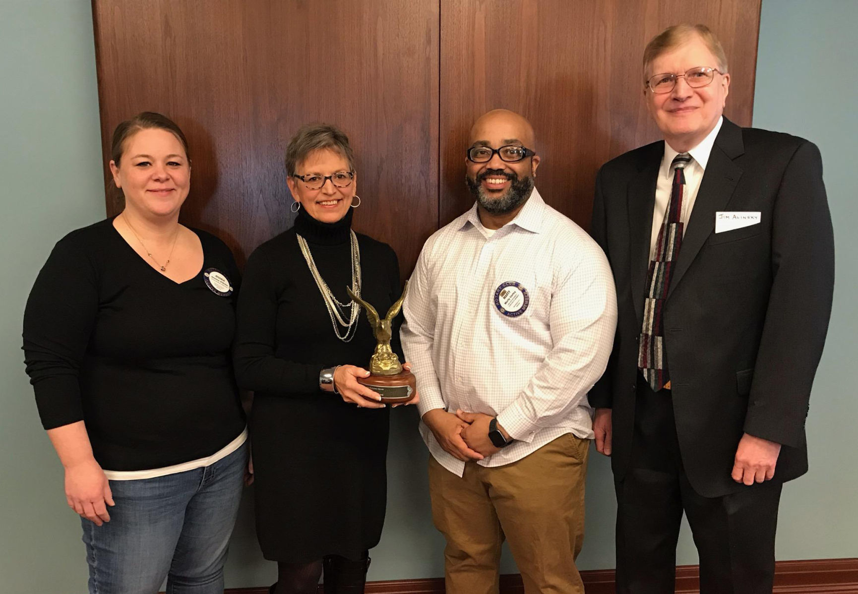 Rotary present Alinsky Award to Cyndi Davis
